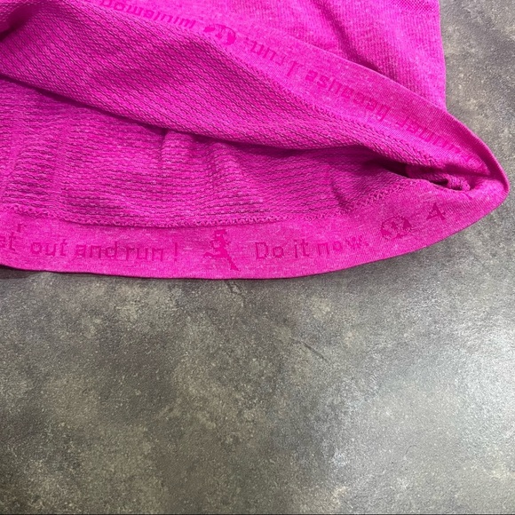 Lululemon Sz 4 Women Pullover Run Swiftly Tech 1/2 Zip High Neck Magenta Gorpcor - Picture 7 of 9